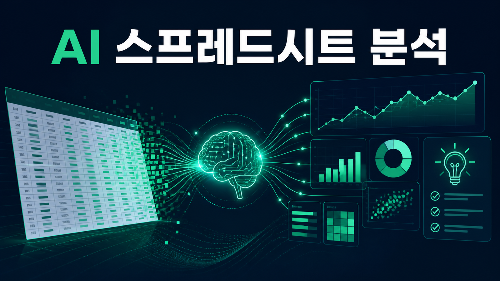 AI 스프레드시트 분석 활용법과 검증 체크리스트