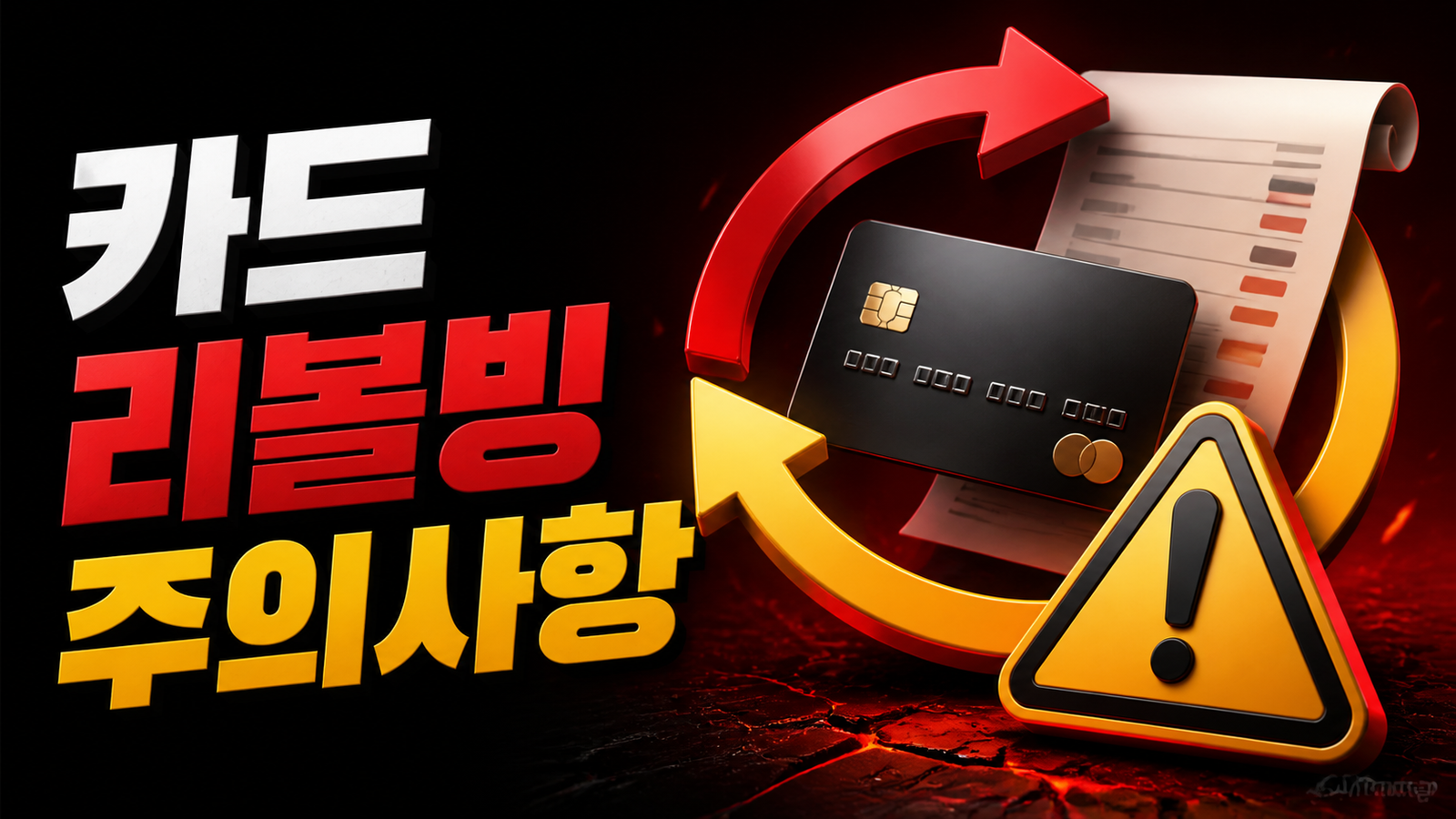 신용카드 리볼빙 주의사항 총정리 (이자·신용점수·해지방법)