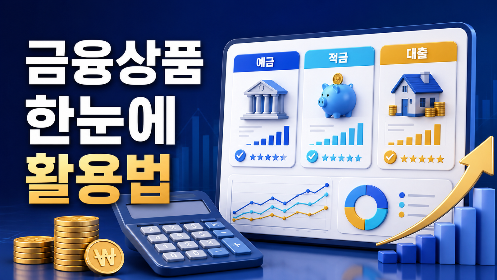 금융상품 한눈에 활용법 (예금·적금·대출 금리비교)