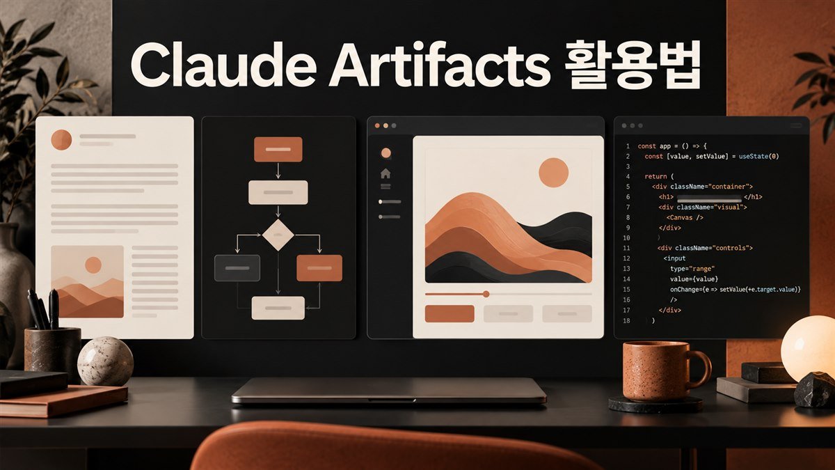 Claude Artifacts 활용법 (문서·웹페이지·도구 만들기)