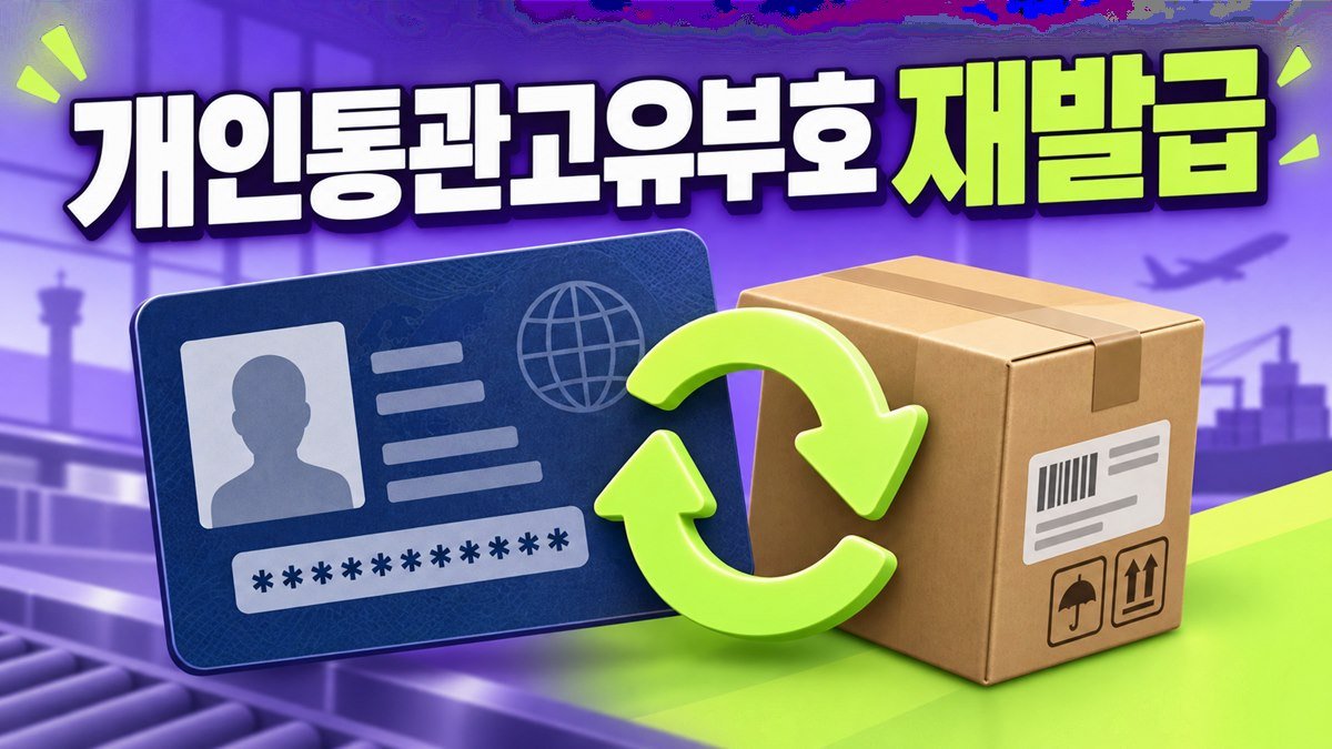 개인통관고유부호 재발급 방법 (도용 예방·사용정지·주소변경)