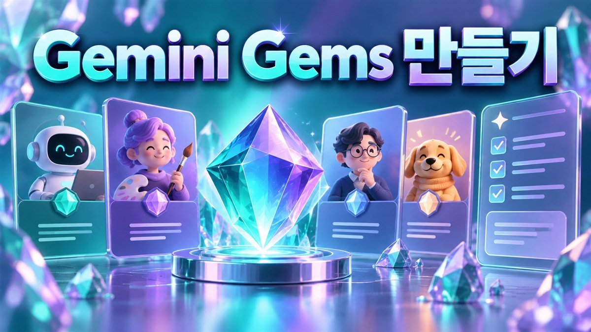 Gemini Gems 만들기 (반복업무용 맞춤 AI 설정법)