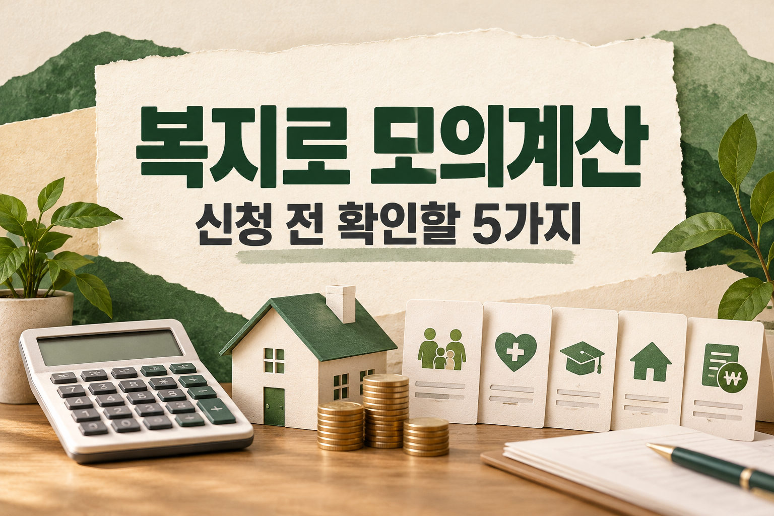 복지로 모의계산 방법: 신청 전 소득·재산에서 틀리기 쉬운 5가지